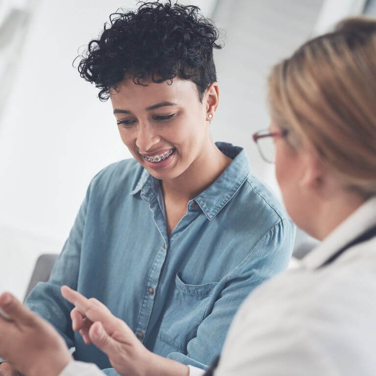 Female Doctor Sharing Results to a Female Patient